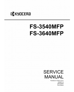 KYOCERA MFP FS-3540MFP 3640MFP Service Manual