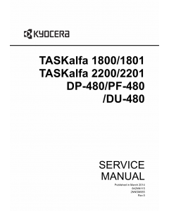 KYOCERA MFP TASKalfa-1800 1801 2200 2201 Service Manual