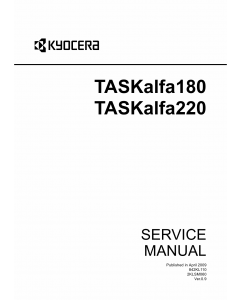 KYOCERA MFP TASKalfa-180 220 Service Manual