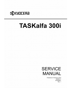 KYOCERA MFP TASKalfa-300i Service Manual
