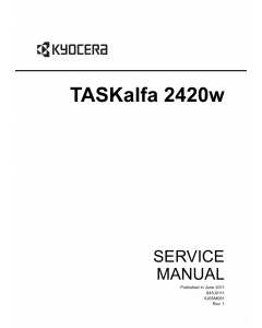 KYOCERA WideFormat TASKalfa-2420w Service Manual