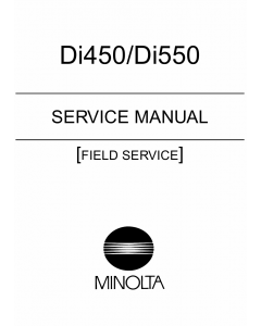 Konica-Minolta MINOLTA Di450 Di550 FIELD-SERVICE Service Manual