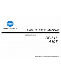 Konica-Minolta Options DF-616 A10T Parts Manual