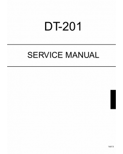 Konica-Minolta Options DT-201 Service Manual