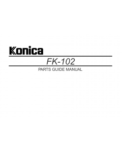 Konica-Minolta Options FK-102 Parts Manual