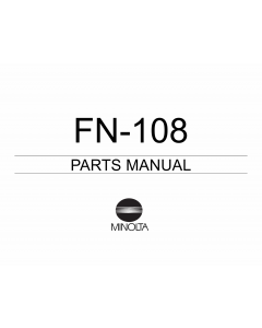 Konica-Minolta Options FN-108 Parts Manual