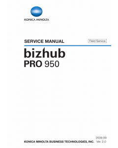 Konica-Minolta bizhub-PRO 950 FIELD-SERVICE Service Manual
