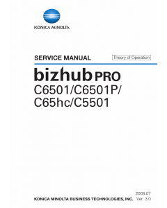 Konica-Minolta bizhub-PRO C6501 C6501P C65hc C5501 THEORY-OPERATION Service Manual