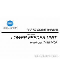 Konica-Minolta magicolor 7450 7440 Lower-Feed-Unit Parts Manual