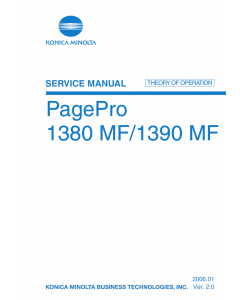 Konica-Minolta pagepro 1380MF 1390MF THEORY-OPERATION Service Manual
