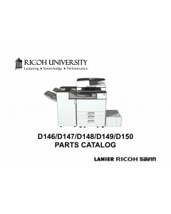 RICOH Aficio MP-C3003 C3503 C4503 C5503 C6003 D146 D147 D148 D149 D150 Parts Catalog