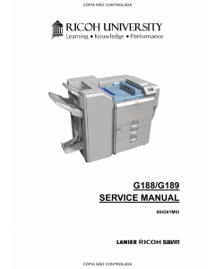 RICOH Aficio SP-C820DN C821DN G188 G189 Service Manual