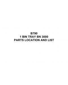 RICOH Options B790 INTERNAL-SHIFT-TRAY-SH3000 Parts Catalog PDF download