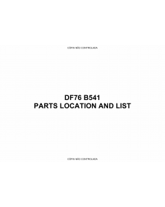 RICOH Options DF76 B541 Parts Catalog PDF download