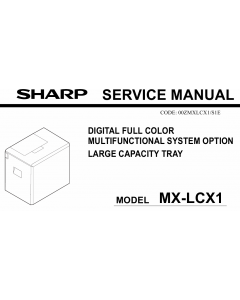 SHARP MX LCX1 Service Manual