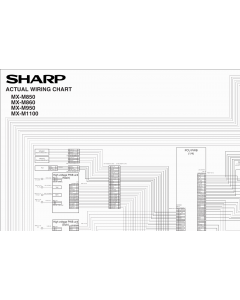 SHARP MX M850 M860 M950 M1100 Wiring Chart Diagrams