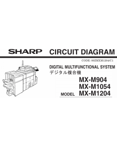 SHARP MX M904 M1054 M1204 Circuit Diagrams