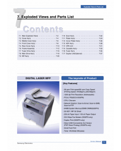 Samsung Digital-Laser-MFP SCX-5530 Parts Manual