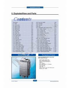 Samsung Digital-Laser-MFP SCX-6555N Parts Manual