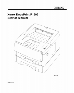 Xerox DocuPrint P1202 Parts List and Service Manual
