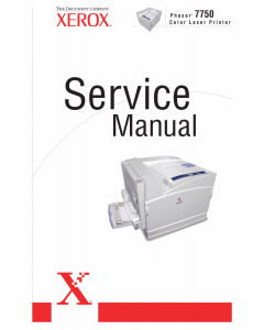 Xerox Phaser 7750 Parts List and Service Manual
