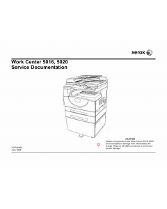 Xerox WorkCentre 5016 5020 Parts List and Service Manual