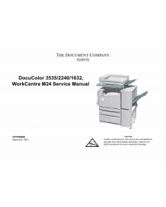 Xerox WorkCentre M24 DocuColor-3535 2240 1632 Parts List and Service Manual