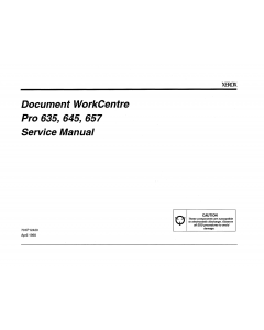 Xerox WorkCentre Pro-636 645 657 Parts List and Service Manual