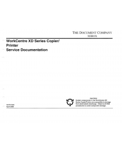 Xerox WorkCentre XD Series Parts List and Service Manual