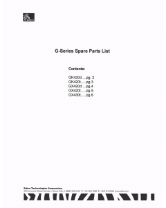 Zebra Label GK420d GK420t GX420t GX430t Parts List