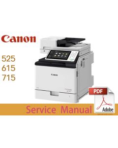 Canon imageRUNNER iR ADV 525 615 715 i iF iZ iFZ II Service Manual.