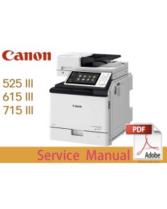 Canon imageRUNNER iR ADV 525 III 615 III 715 III i Service Manual.