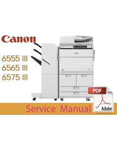 Canon imageRUNNER iR ADV 6555 III 6565 III 6575 III i Service Manual.