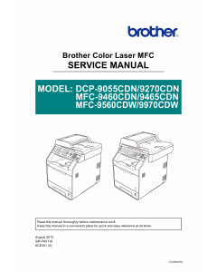 Brother Laser-MFC 9460 9465 9560 9970 CDN DCP9055 9270 CDN Service Manual