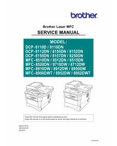 Brother Laser-MFC DCP-8110 8112 8150 8152 8155 8157 8250 MFC-8510 8512 8515 8520 8710 8712 8910 8912 8950 8952 Service Manual