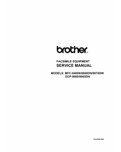 Brother MFC 8460N 8860DN 8870DW DCP8060 8065DN Service Manual