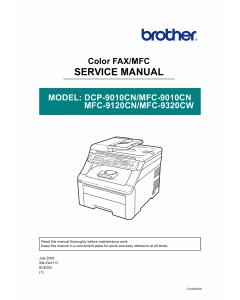 Brother MFC 9010 9120 9320 CN-CW DCP9010CN Service Manual