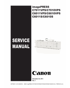 CANON imagePRESS C7011VPS C7010VPS C6011VPS C6010VPS C6011S C6010S Service Manual PDF download