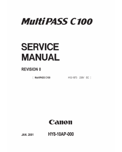 Canon MultiPASS MP-C100 Parts and Service Manual