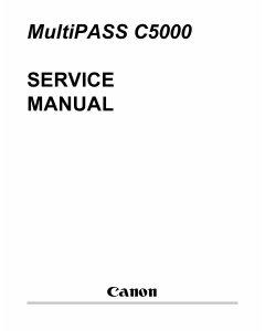 Canon MultiPASS MP-C5000 Service Manual