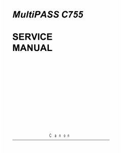 Canon MultiPASS MP-C755 Service Manual