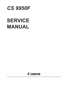 Canon Options CS-9950F Document-Scanner Parts and Service Manual