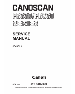 Canon Options CS-FB330 CanoScan FB330 DB630 Parts and Service Manual