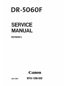 Canon Options DR-5060F Document-Scanner Parts and Service Manual