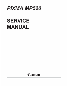 Canon PIXMA MP520 Parts and Service Manual