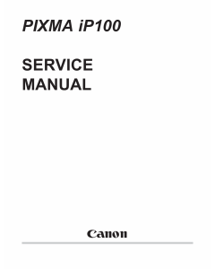 Canon PIXMA iP100 Parts and Service Manual