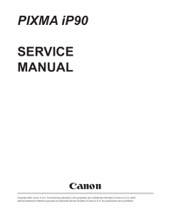 Canon PIXMA iP90 Service Manual