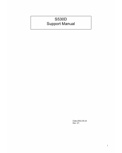 Canon PIXUS S530D Service Manual