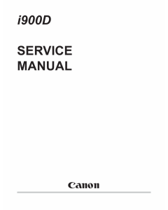 Canon PIXUS i900D i905D 900PD Service Manual