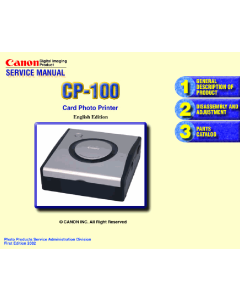Canon SELPHY CP100 Service Manual